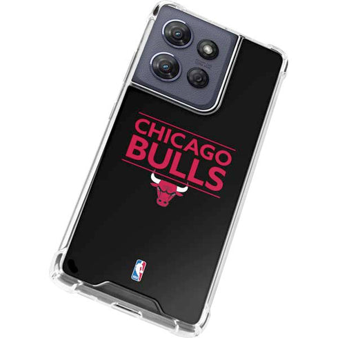 NBA Chicago Bulls Standard - Black Moto G Play 5G (2025) Clear Case